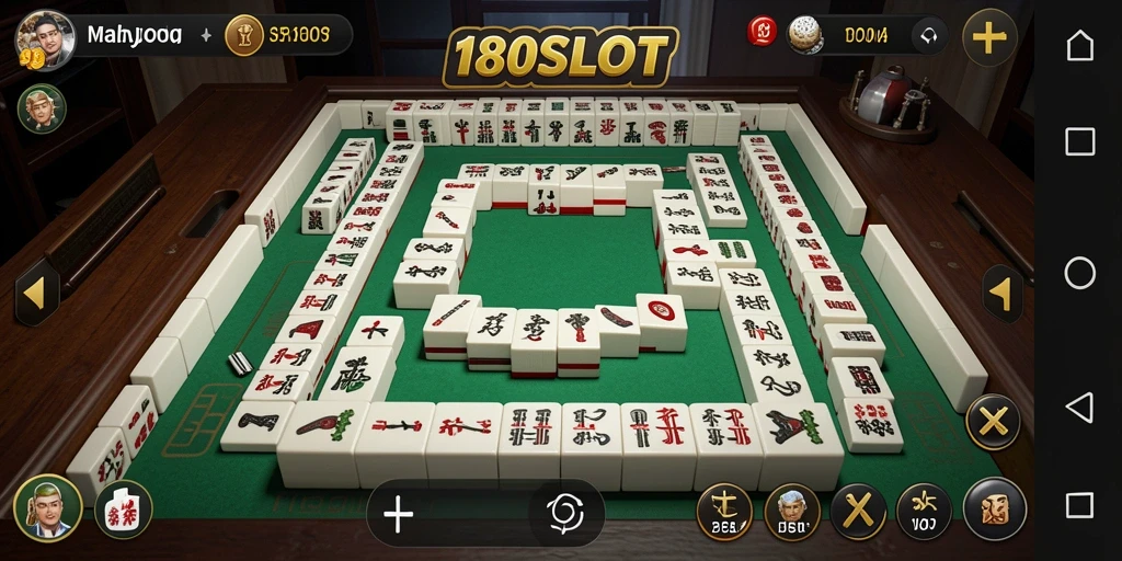 Gameplay seru Mahjong di 180SLOT dengan tampilan yang menarik.