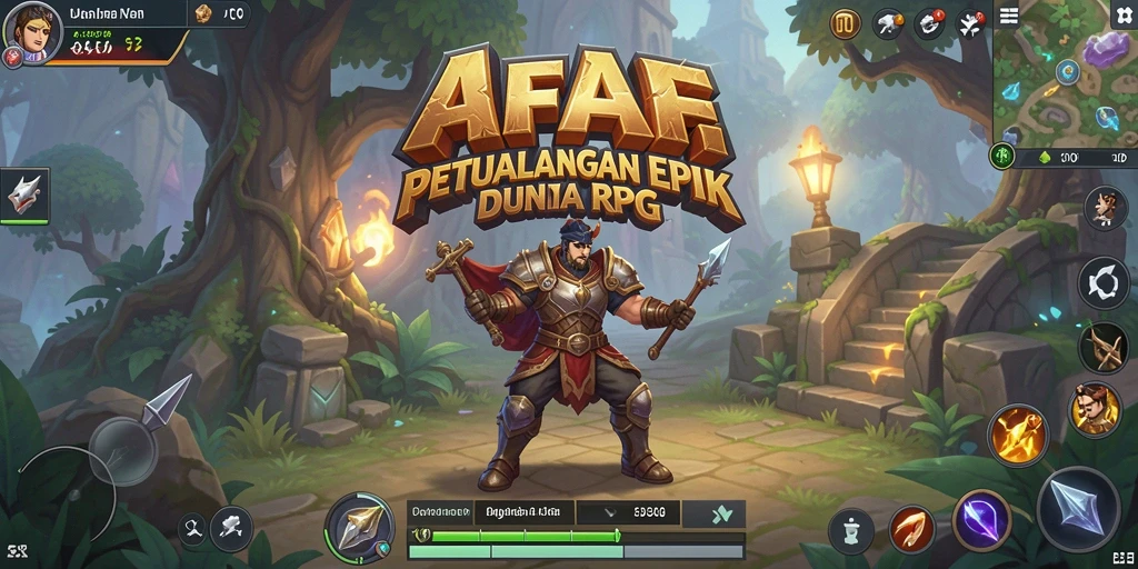 Tampilan gameplay RPG AFAF yang menakjubkan.