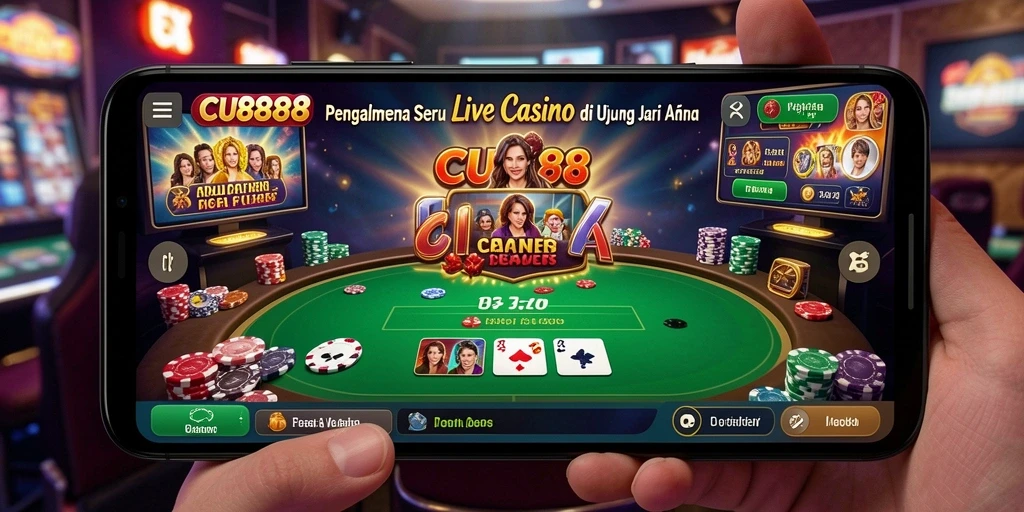 Tampilan menakjubkan gameplay Live Casino di CU888.