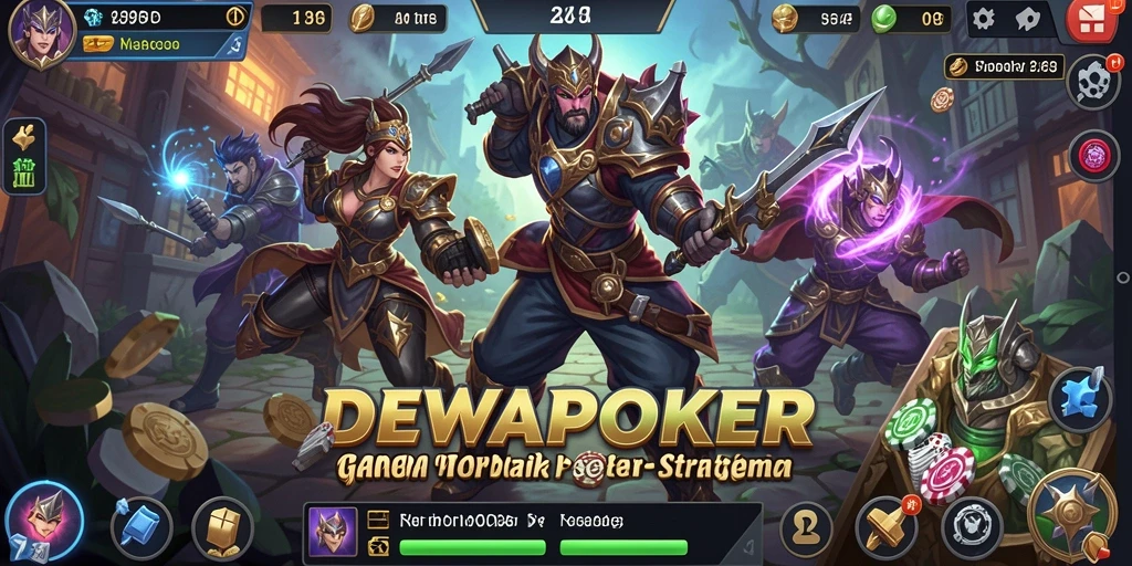 Tangkapan layar DEWAPOKER menampilkan pertempuran epik antar karakter.