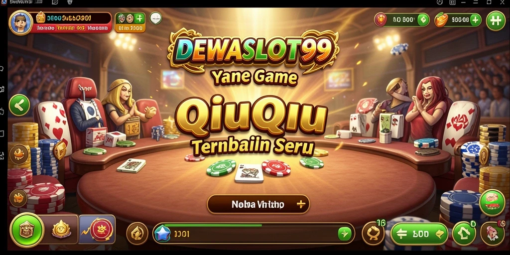 Tampilan seru dan menarik saat bermain QiuQiu di DEWASLOT99.