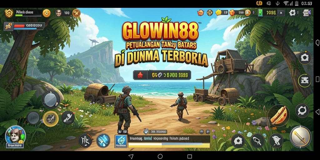 Tampilan gameplay yang menakjubkan di dunia terbuka GLOWIN88.