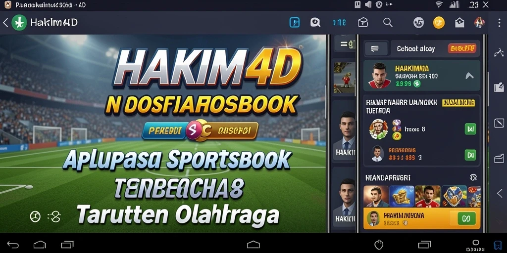 Tampilan screenshot utama HAKIM4D menampilkan fitur taruhan olahraga yang menarik.