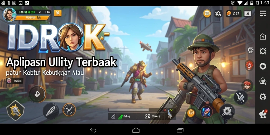 Tampilan antarmuka IDROK dengan fitur utility yang lengkap.