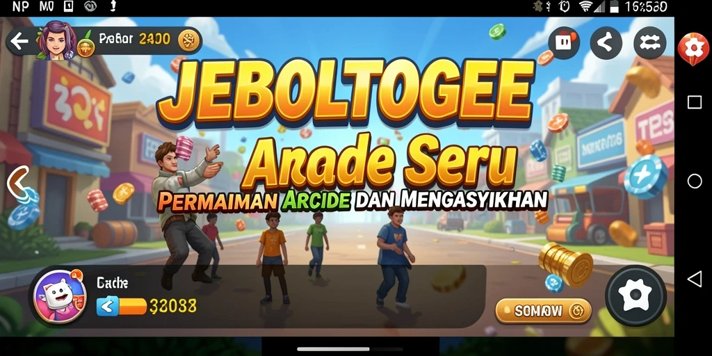 Tampilan gameplay menarik dari JEBOLTOGEL dengan banyak level dan tantangan.