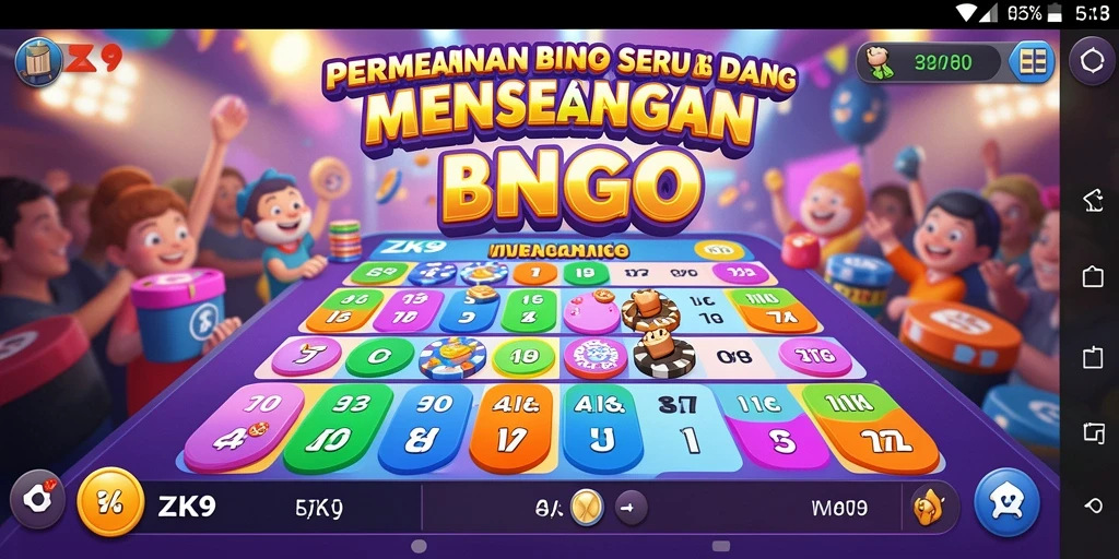 Tampilan gameplay utama ZK9 yang seru dalam permainan Bingo.